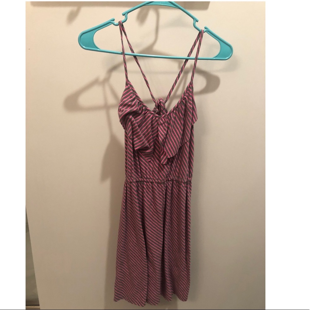 Pink and grey dress